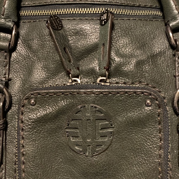 Antonio Melani leather handbag in a charcoal color - Picture 2 of 5